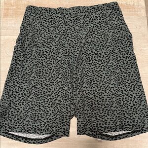Animal Print Biker Shorts